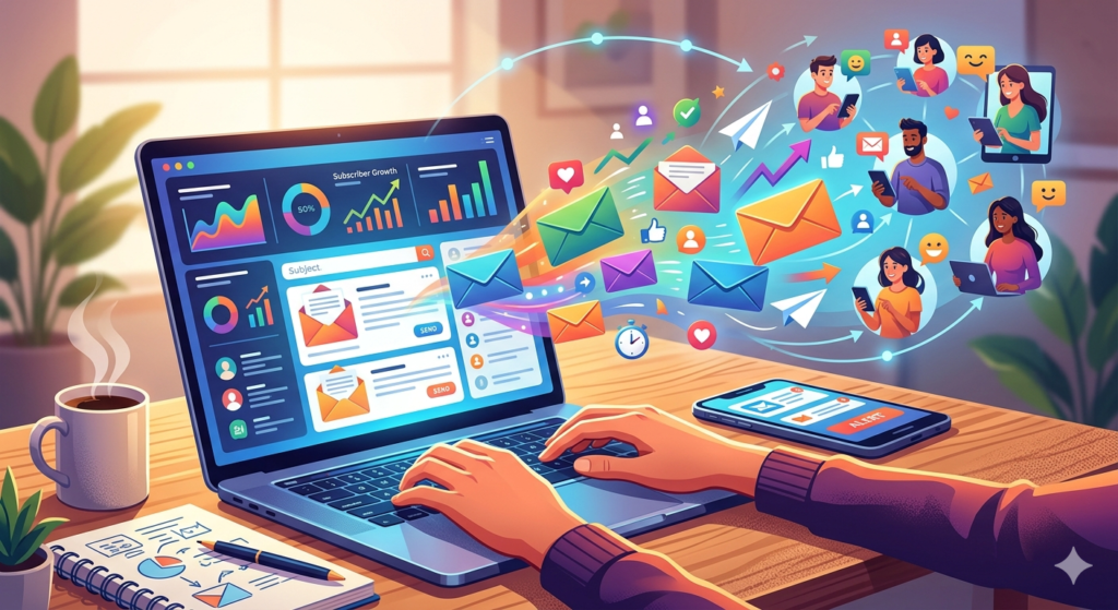 Best Email Platforms for Bloggers in 2026 gemini generated image gqeo90gqeo90gqeo